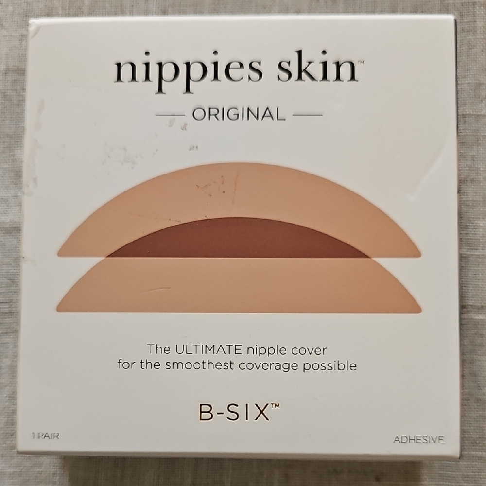Nippies Skin Original Silicone Adhesive Nipple Covers Size L/XL D+ Cups Caramel